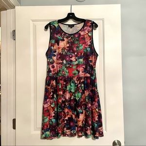 Topshop Floral Skater Dress